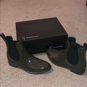 Olive Green Rubiee Booties